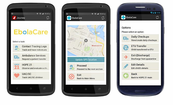 Ebola Care Screenshots